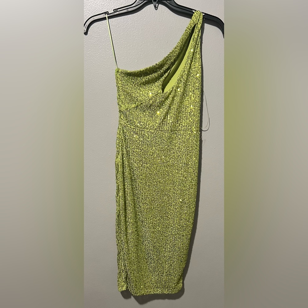 Green mini dress fashion nova